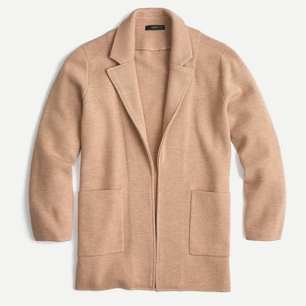 J. Crew Sophie Knit Open Front Blazer